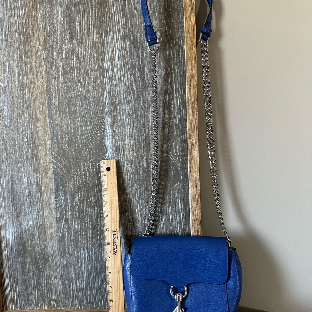 Electric blue Leather Crossbody Bag